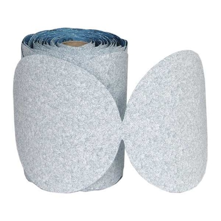 Norton Abrasives PSA Paper Disc Roll, 5in.dia., 100 Grit, Bl 66261140501