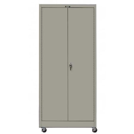 Hallowell Solid Door Storage Cabinet, 48 in W, 72 in H, 24 in D, Dark Gray 425S24MA-HG