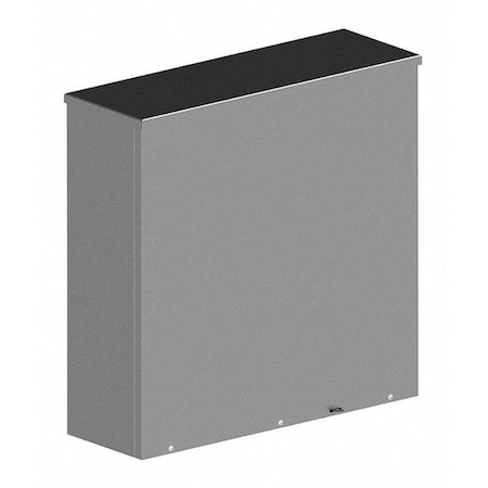 Wiegmann Padlockable Hasp Electrical Enclosures, 24 in H, 8 in D, 20 in W, NEMA 3R, Carbon Steel RSC202408G