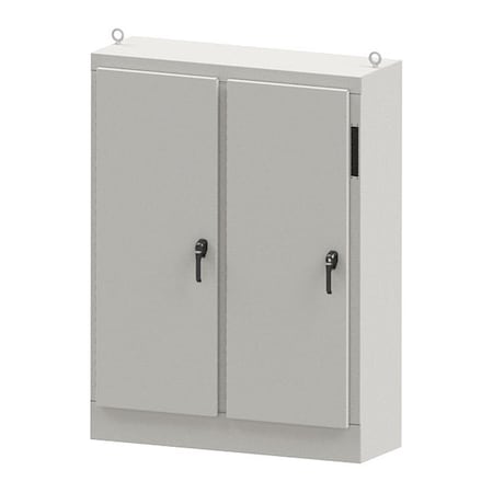 Wiegmann 3 Point Latch with Padlock Handle Electrical Enclosures, 84 in H, 18 in D, 78 in W, NEMA 12 WA84XM7718U