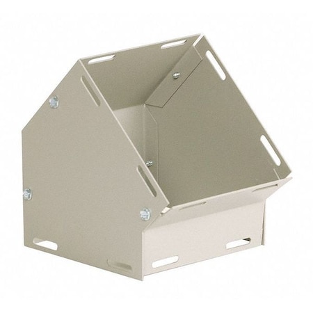 Wiegmann 45 Deg Elbow For Wireway, Ansi Grey L101045