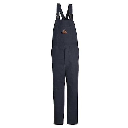 Bulwark Bib Overalls, 16 cal/sq cm ATPV, 2XL, 31 in Inseam, ComforTouch(R), Snap BLF8NV RG XXL