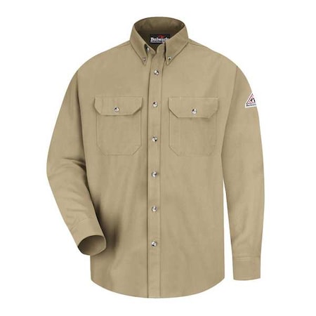 Men's Flame-Resistant Collared Shirt, 9 cal/sq cm, 2XL, CoolTouch 2
