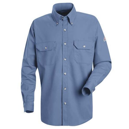 Bulwark Men's Flame-Resistant Collared Shirt, 9 cal/sq cm, XLT, CoolTouch 2 SMU2LB LN XL
