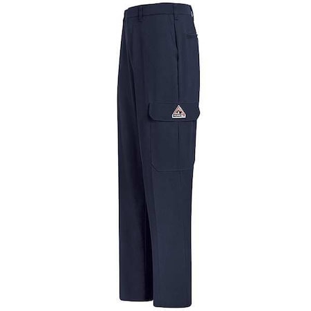 Bulwark Men's Flame Resistant Pants, 11 cal/sq cm, 7 oz CoolTouch 2 PMU2NV 38 34