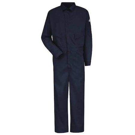 Bulwark Coverall, 9.1 cal/sq cm ATPV, XL, 30 1/2 in Inseam, Zipper CLD4NV RG 48