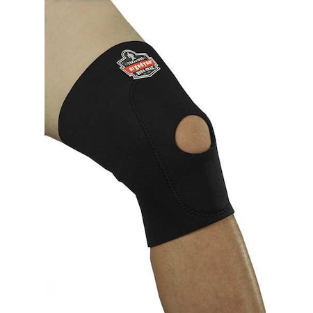 PROFLEX BY ERGODYNE Knee Support, Pull-Over, M, Black 615