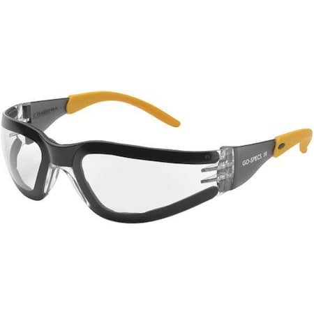 Deltaplus Go-Specs III, Safety Glasses, Anti-Fog, Clear Lens, Clear Frame, Frameless GG-15C-AF