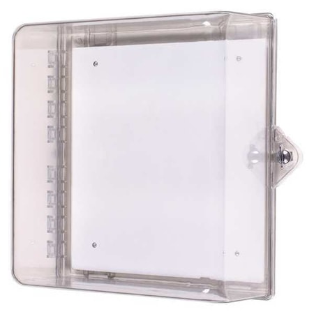 Safety Technology International Protective Cabinet, Polycarbonate, Surface Mount, 12 1/4 in W x 14 1/4 in H x 6 1/2 in D, Clear STI-7531G