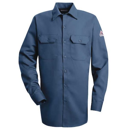 Bulwark Men's Flame-Resistant Collared Shirt, 8.6 cal/sq cm, 3XL, ComforTouch(R) SLW2NV RG 3XL