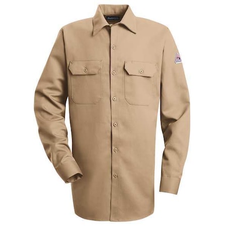 Bulwark Men's Flame-Resistant Collared Shirt, 8.6 cal/sq cm, XLT, ComforTouch(R) SLW2KH LN XL