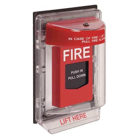 Safety Technology International Universal Stopper Cover, Polycarbonate, 5 in W x 6 1/4 in H x 3 1/4 in D, Clear STI-1150