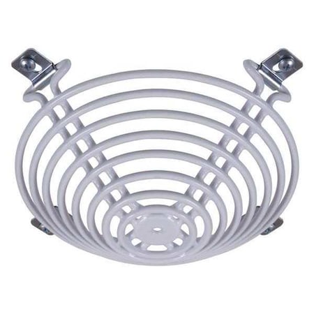 Safety Technology International Wire Cage, Steel, Flush Mount, 6 7/8 in W x 6 7/8 in H x 2 1/2 in D, White STI-9713