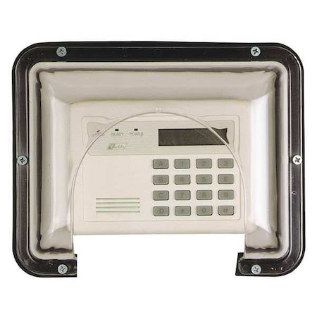 Safety Technology International Stopper Cover, Polycarbonate, Surface Mount, 8 3/4 in W x 6 3/4 in H x 4 in D, Clear STI-7504