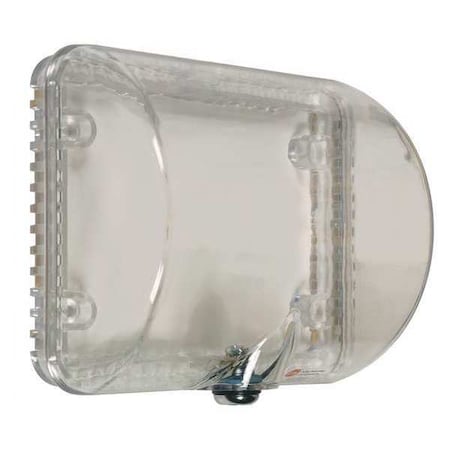 Safety Technology International Thermostat Protector, Polycarbonate, Surface Mount, 5 1/2 in W x 4 5/8 in H x 3 in D, Clear STI-9105