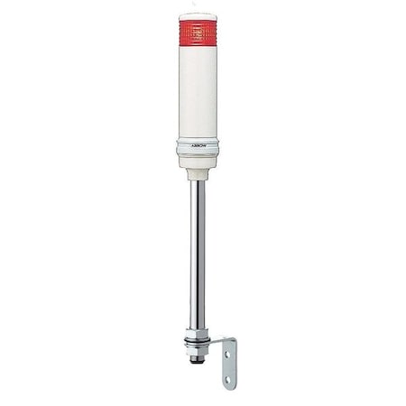 Schneider Electric Tower Light Assembly, 100 to 240V, Red, 60 mm Dia., 599 13/16 mm Height, LED XVC6M15S