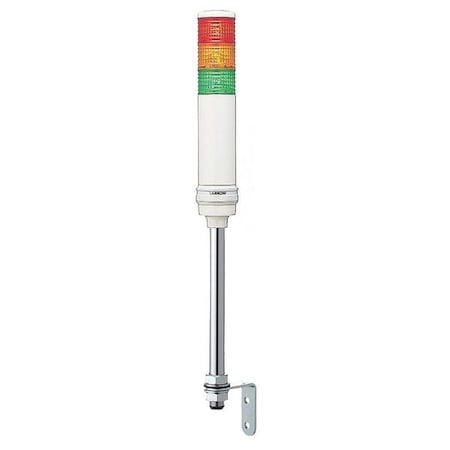 Schneider Electric Tower Light Assembly, 100 to 240V, Red, Orange, Green, 60 mm Dia., 679 13/16 mm Height, LED XVC6M35S