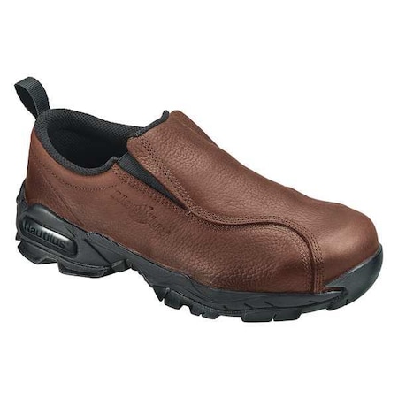 Nautilus Safety Footwear Work Shoes, Men, 9-1/2M, Slip On, Brown, PR N4620 SZ: 9.5M