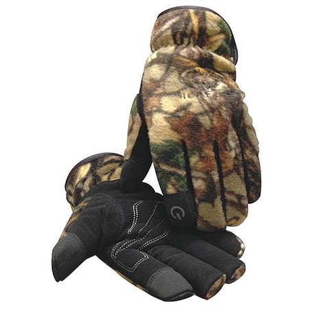 Caiman Cold Protection Gloves, Synthetic Leather Palm, Heatrac Lining, Camouflage, M ( 8 ) 2394-4