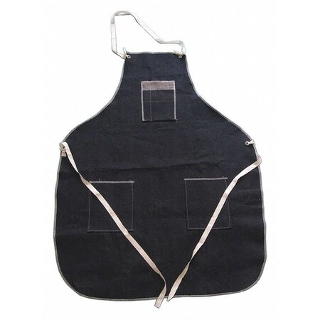 Condor Bib Apron, 3 Pockets, Denim, Universal 34FW60