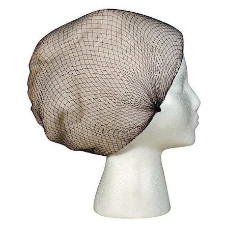 Cellucap Hairnet, Nylon, 24 in Dia., Brown, L, 144 PK HN3DBM