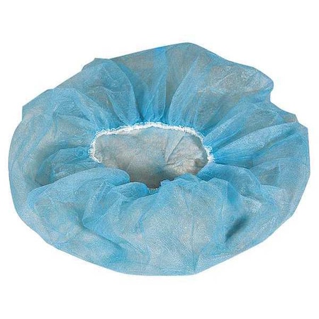 Cellucap Bouffant Cap, Polypropylene, 21 in Dia., Blue, M, 100 PK BI4BBLM