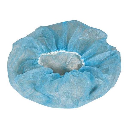 Cellucap Bouffant Cap, Polypropylene, 24 in Dia., Blue, L, 100 PK BIX4BBLM
