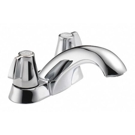 Delta Bathroom Faucet, Manual, 4" Mount, 2 or 3 Hole Commercial 2500LF