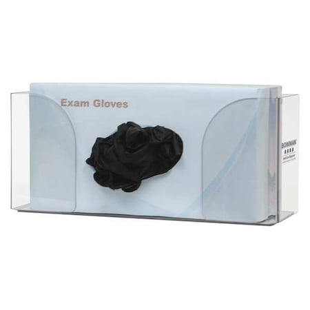 Bowman Dispensers Glove Dispenser, PETG, Holds (1) Box , Clear , 5 in H x 10-1/2 in W x 4 in D GP-310