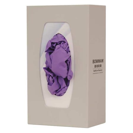Bowman Dispensers Glove Dispenser, ABS, Holds (1) Box , Beige , 10-1/8 in H x 5-7/8 in W x 4-3/4 in D GL100-0212