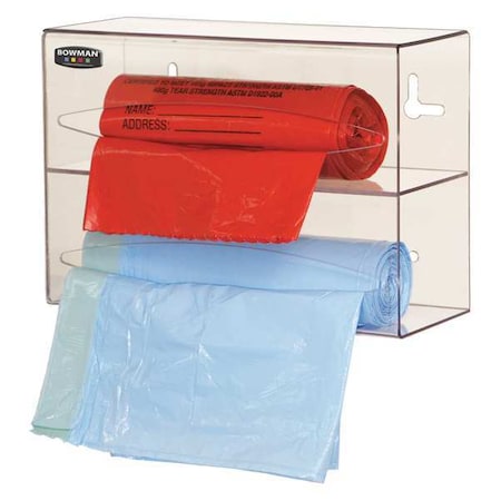 Bowman Dispensers Bag Dispenser Double, PETG BG002-0111