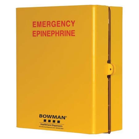 Bowman Dispensers Epinephrine Injector Dispenser, Yellow ED-760