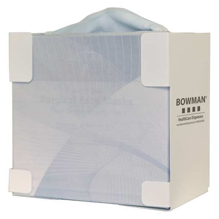 Bowman Dispensers Face Mask Dispenser, 7-1/2inHx5-1/4inD FB-063