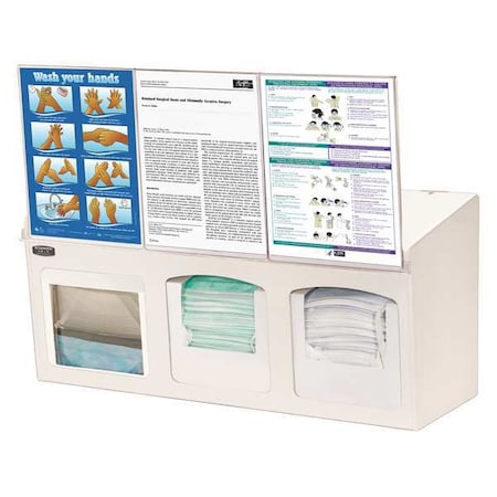 Bowman Dispensers Face Mask Dispenser, (3) Sign Holders FM004-0213