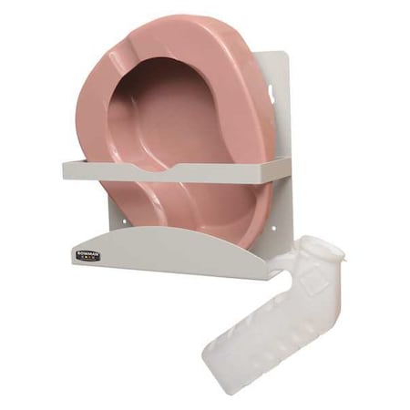 Bowman Dispensers Bedpan/Urinal Dispenser, PC Aluminum NC001-0512