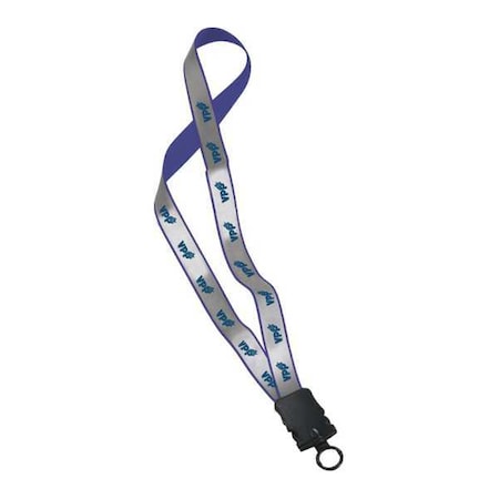 Quality Resource Group Breakaway Lanyard, 16 in. H, Blue, PK10 VLY16