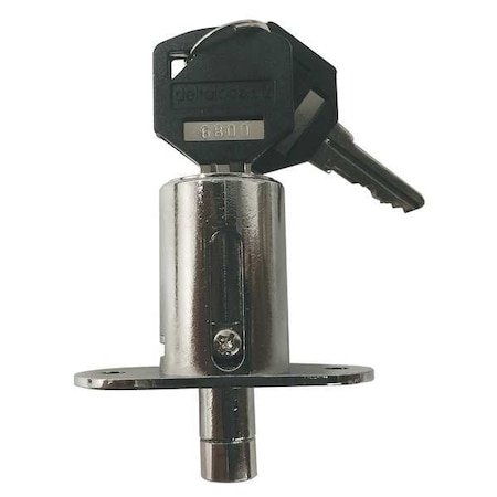 Delta Lock Sliding Door Lock, Polished chrome, 1-1/4 For Door Thickness, Keyed Alike Key Type G SR1250R625PCSM2