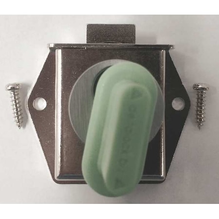 Delta Lock Interchangeable Core Drawer Dead Latch, Brushed Chrome, 1-1/16 For Door Thickness, 0 Number of Keys G DI1125L375BCMV1