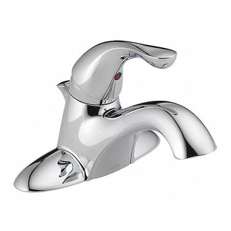 Delta Bathroom Faucet, Manual, 4" Mount, 3 Hole Commercial 520-MPU-DST