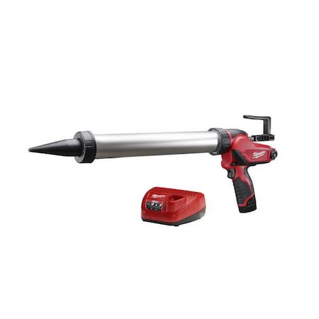 Milwaukee Tool M12 20oz. Aluminum Barrel Sausage Style Caulk and Adhesive Gun Kit 2442-21