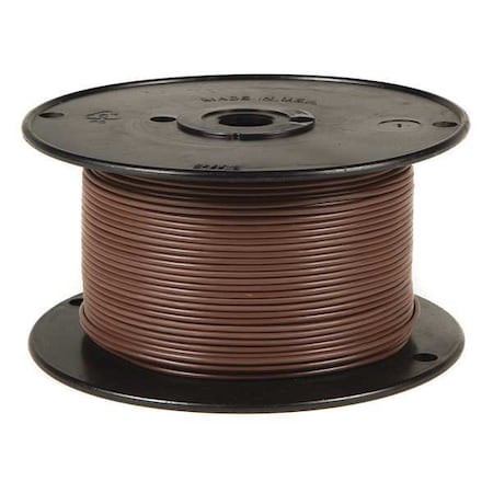 Grote Primary Wire, GPT, 18 AWG, 1C C, Brown, PVC, Stranded, 60V, 100 ft. 87-9001