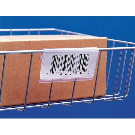 Aigner Index Lbl Hldr, Wire basket/display, Clr 3", PK25 SL1203