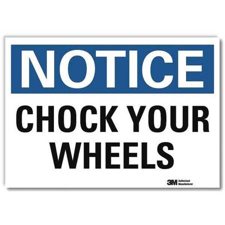 Lyle Notice Sign, 10 in H, 14 in W, Reflective Sheeting, Horizontal Rectangle, English, U5-1096-RD_14X10 U5-1096-RD_14X10
