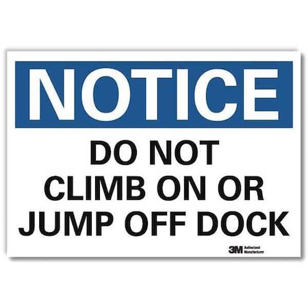 Lyle Notice Sign, 7 in H, 10 in W, Aluminum, Vertical Rectangle, English, U5-1127-RD_10X7 U5-1127-RD_10X7