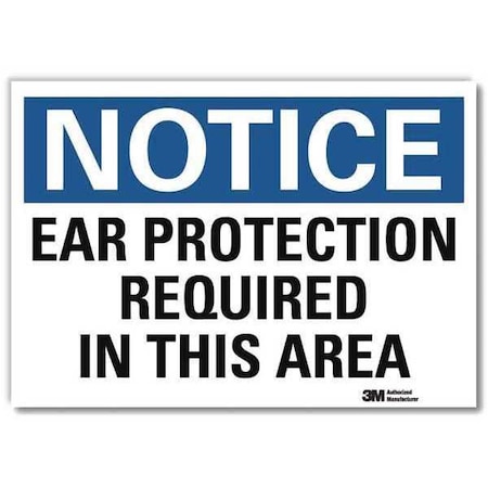 Lyle NoticeSign, ReflcSelfAdhVinyl, 14inWx10inH, U5-1165-RD_14X10 U5-1165-RD_14X10