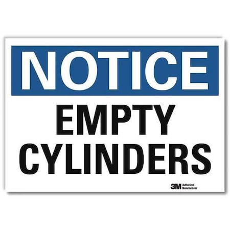 Lyle Notice Sign, 7 in H, 10 in W, Vertical Rectangle, English, U5-1196-RD_10X7 U5-1196-RD_10X7