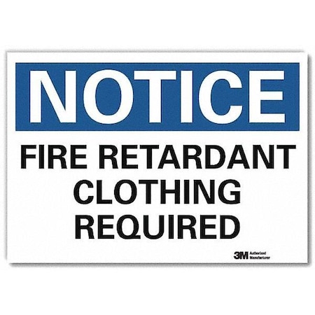 Lyle NoticeSign, ReflectSelfAdhVinyl, 7inWx5inH, U5-1224-RD_7X5 U5-1224-RD_7X5