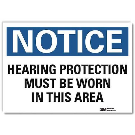 Lyle NoticeSign, ReflecSelfAdhVinyl, 10inWx7inH, U5-1265-RD_10X7 U5-1265-RD_10X7