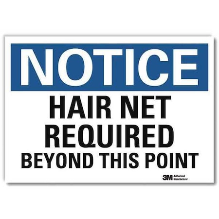 Lyle NoticeSign, ReflectSelfAdhVinyl, 7inWx5inH, U5-1247-RD_7X5 U5-1247-RD_7X5