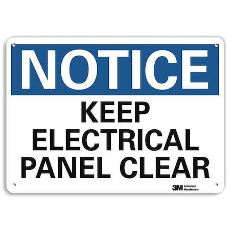 Lyle Notice Sign, RecycldReflecAlum, 10inWx7inH, U5-1291-RA_10X7 U5-1291-RA_10X7